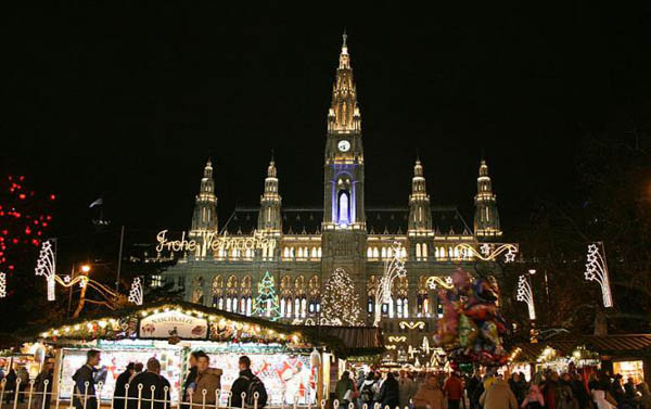 божиќен пазар во Виена
